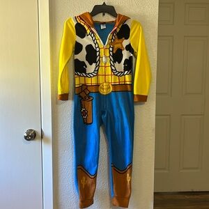 Kids Disney Toy Story Woody Fleece Jumpsuit.